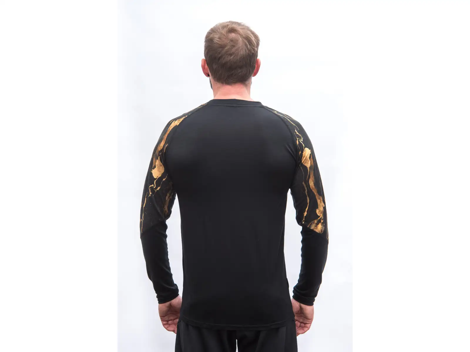 Sensor Merino Impress Herren Langarmshirt schwarz/cosmos