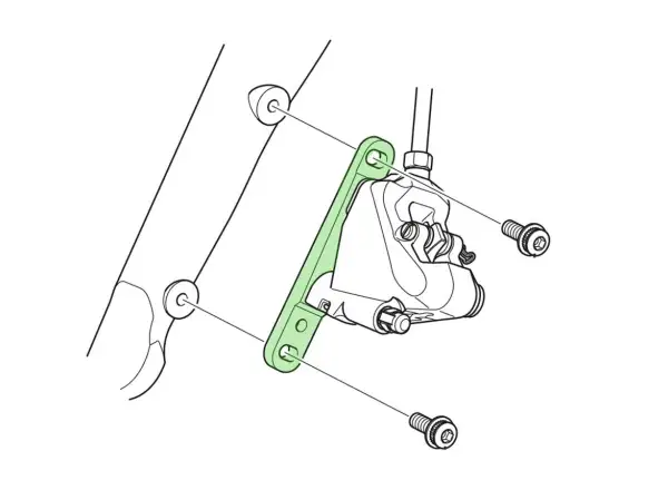 Shimano Flat Mount Adapter Vorne 140 mm / 160 mm