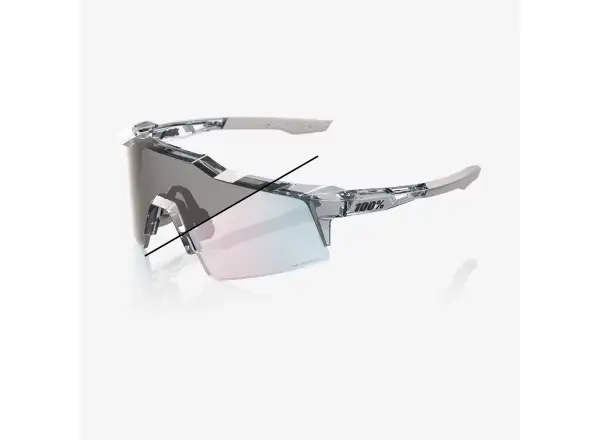 100% Speedcraft SL Sonnenbrille Polished Translucent Grey - Rose Gold Photochromic