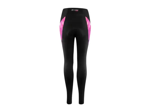 Force Ridge Lady Damenhose mit hoher Taille und Einlage Schwarz/Rosa