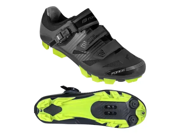 Force Turbo MTB Herren-Fahrradschuhe Schwarz