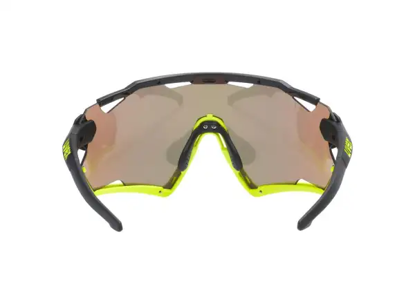 UVEX Sportstyle 228 Brille Black Lime Mat / Mirror Yellow (Kategorie 3)