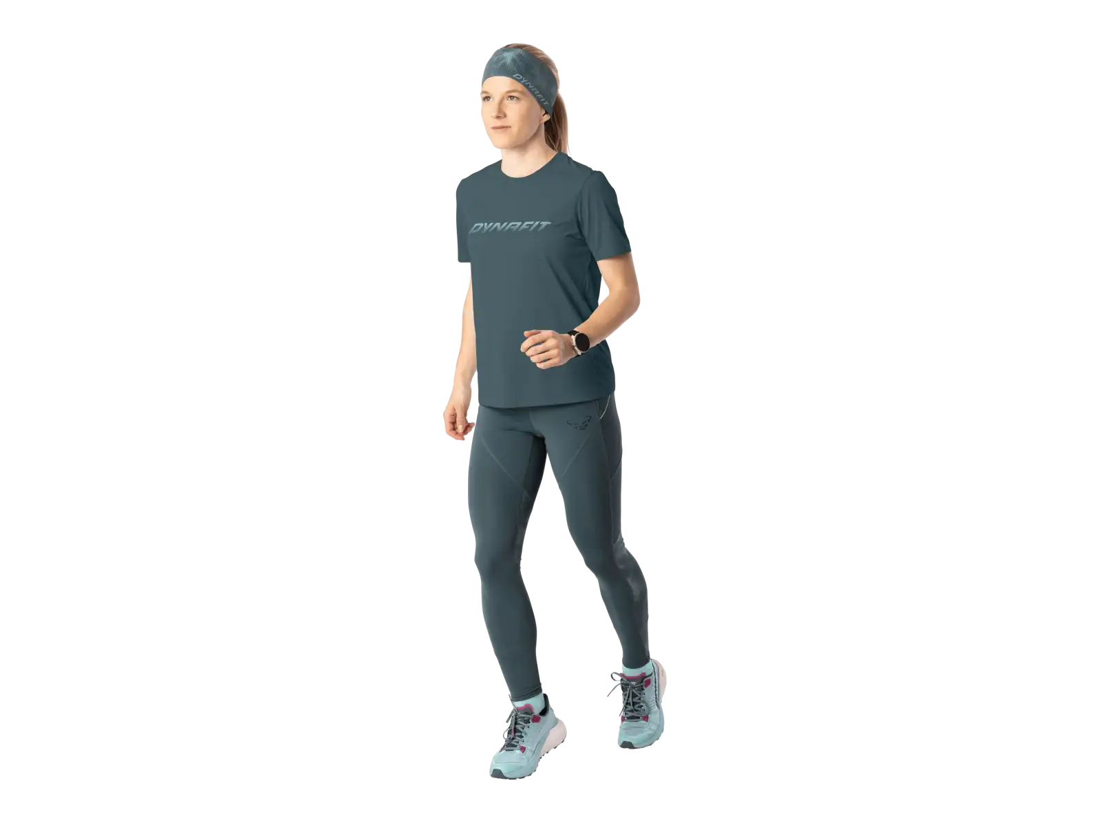 Dynafit Trail Reflective Damen Laufshirt Kurzarm Cinder