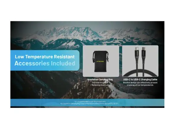Nitecore leistungsstarke Powerbank für Frost SUMMIT 20000, USB-C, bis 3A Ausgang, 20000 mAh