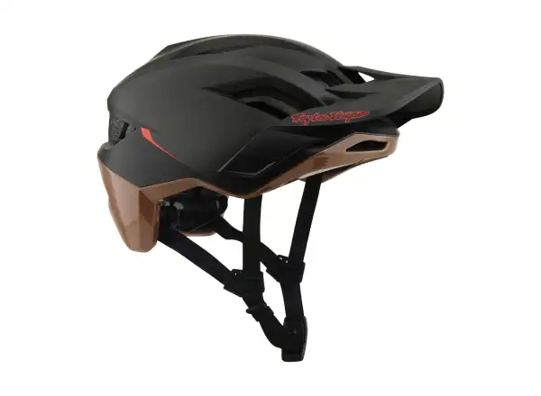 Troy Lee Designs Flowline SE MIPS Helm Stacks Charcoal/Sienna