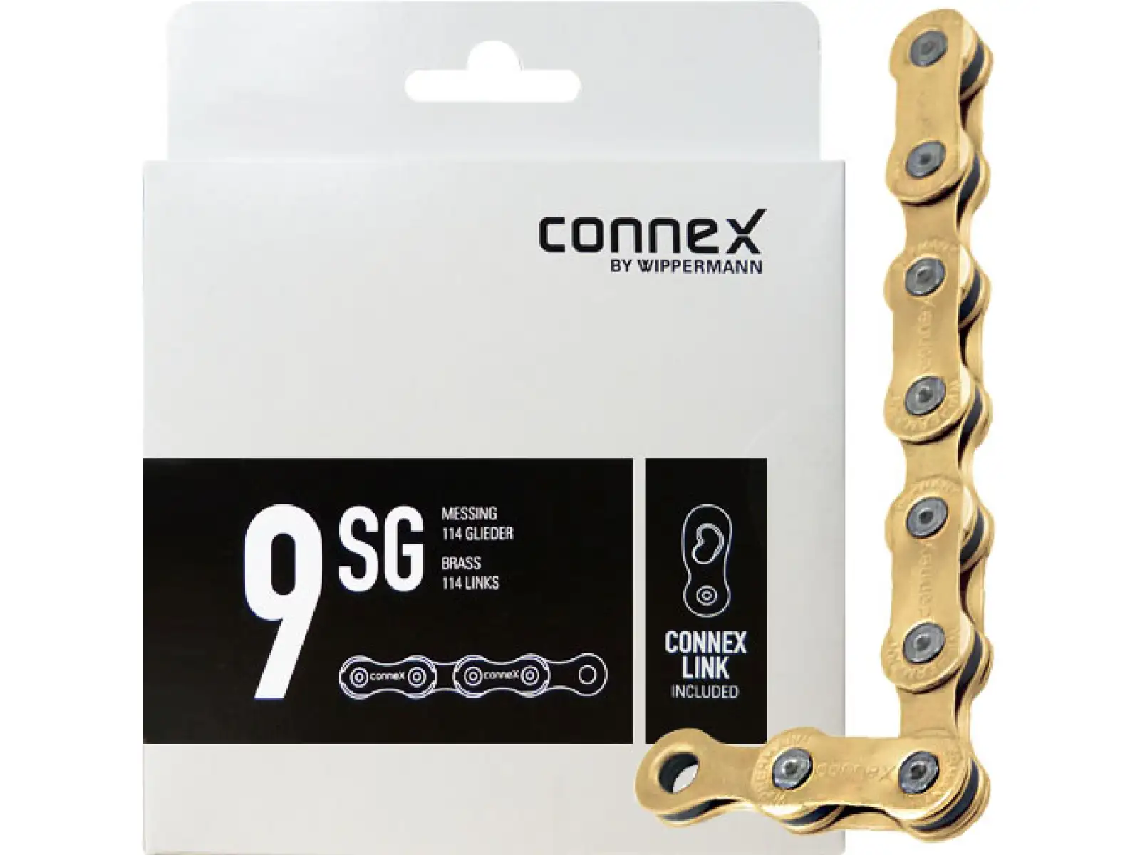 Connex 9sG goldene Kette 114 Glieder
