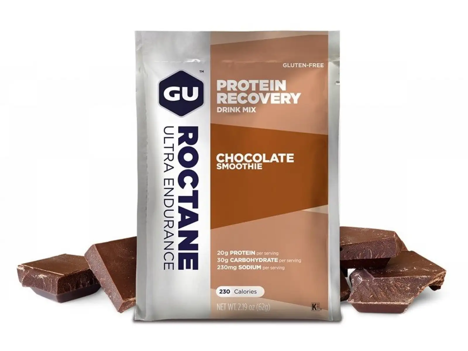 GU Roctane Recovery Drink Mix Schokoladen Smoothie Beutel 62 g