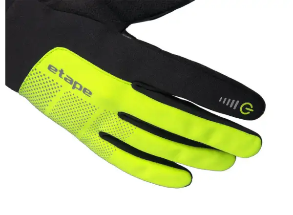 Etape Skin WS Winterhandschuhe schwarz/gelb fluo