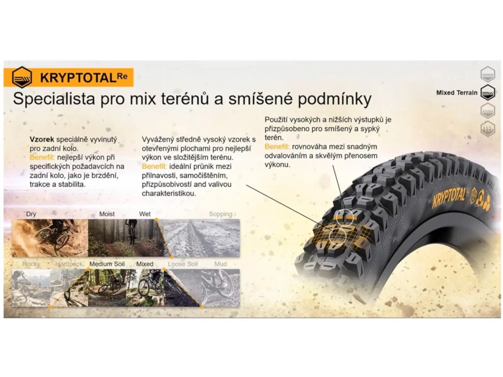 Continental Kryptotal DH Supersoft 27,5x2,40" TLR E-25 MTB Reifen Kevlar hinten schwarz