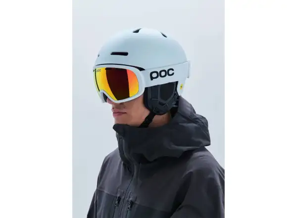 POC Fovea Skibrille Hydrogen White/Partly Sunny Orange