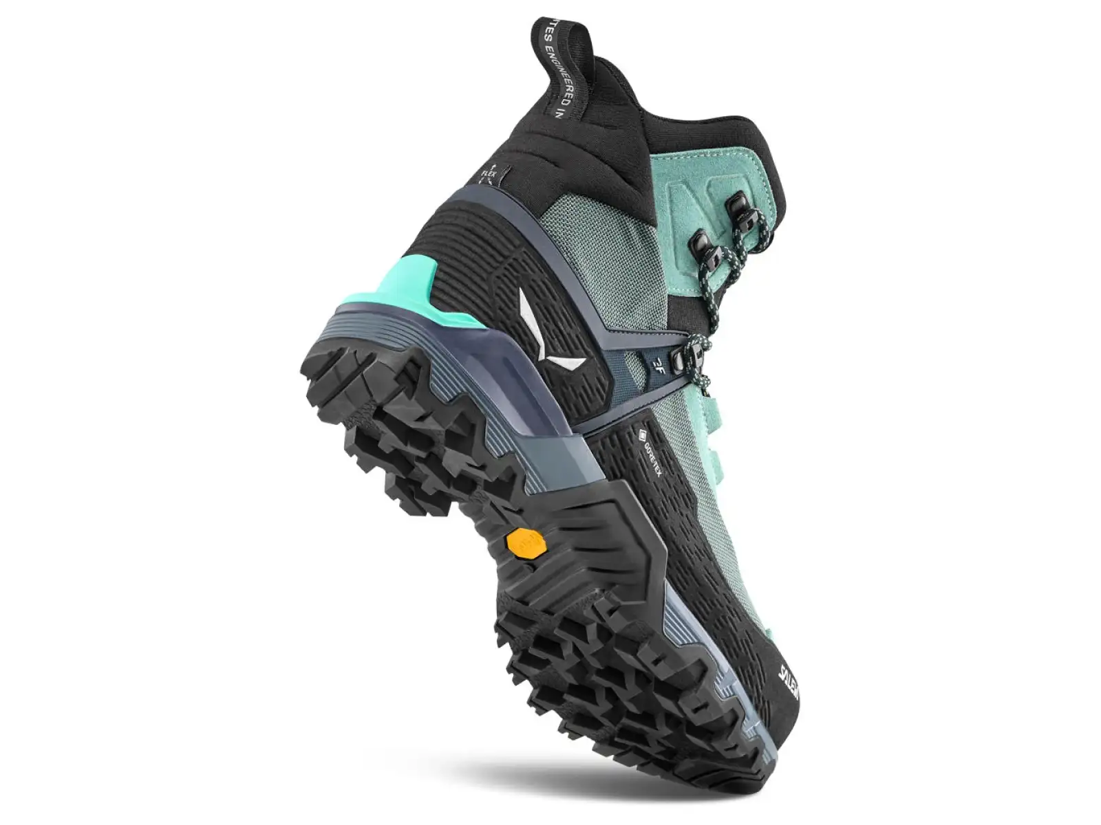 Salewa Mountain Trainer 3 Tech Mid GTX Damen Wanderschuhe Willow/Orion Blue