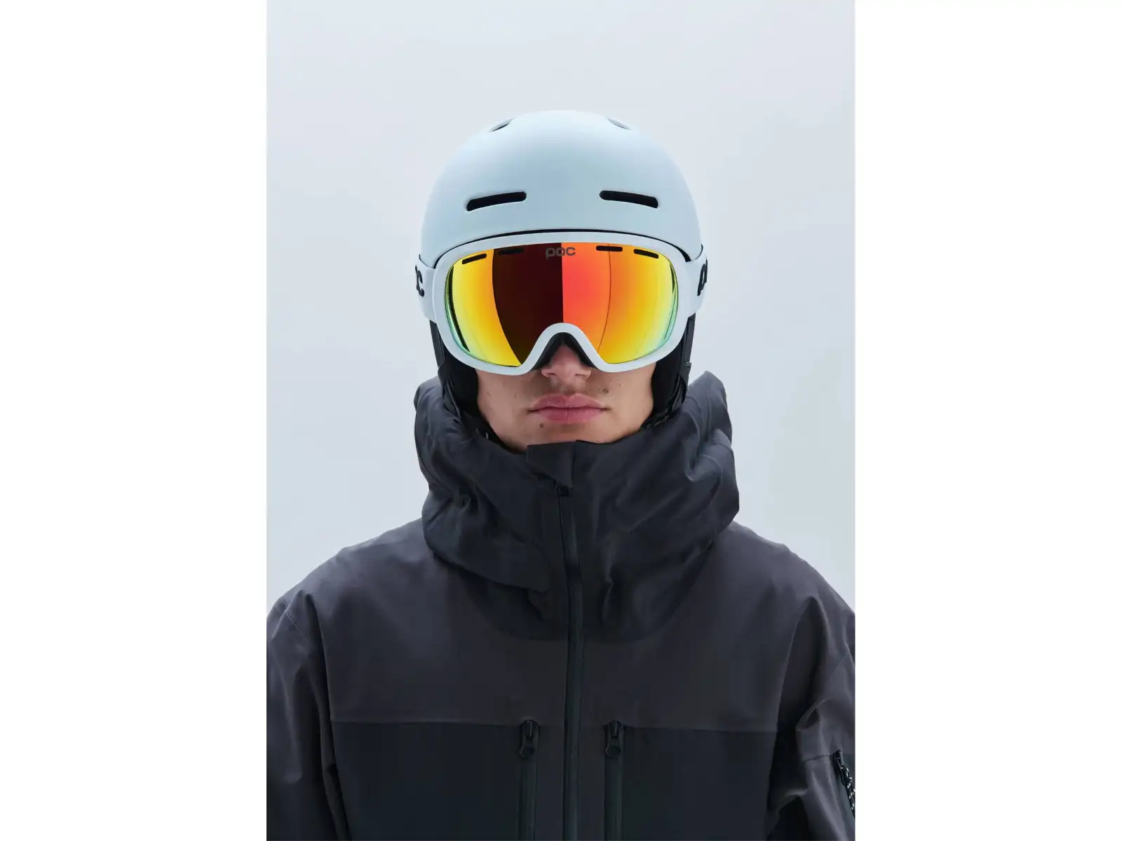 POC Fovea Skibrille Hydrogen White/Partly Sunny Orange