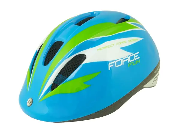Force Fun Stripes Kinderhelm Blau/Grün