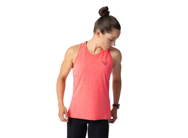 Dynafit Trail Damen Laufshirt ärmellos Ultra Coral