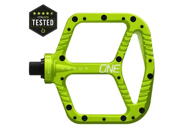OneUP Aluminium Pedale grün