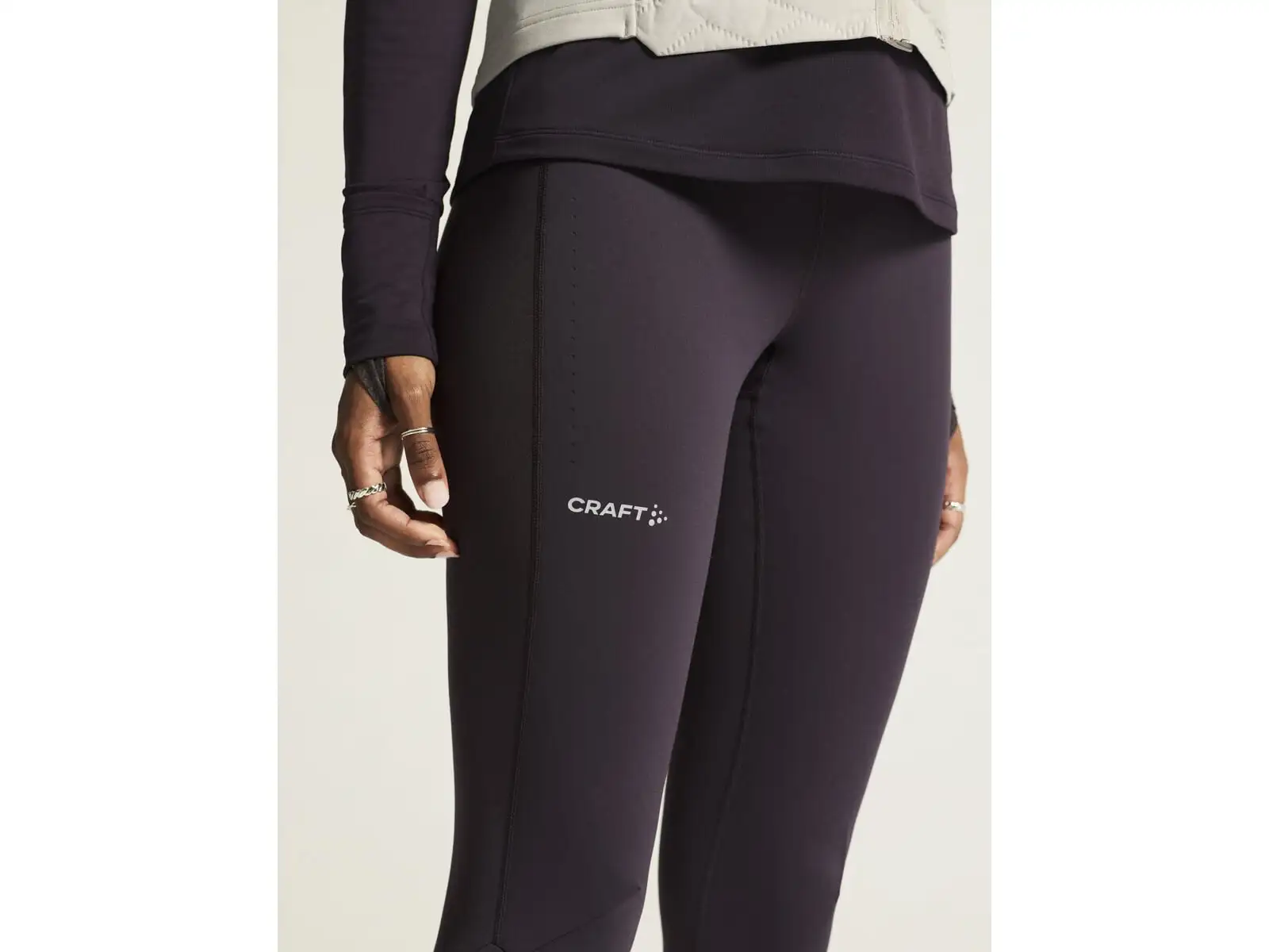 Craft ADV SubZ Wind Damen Laufleggings lila