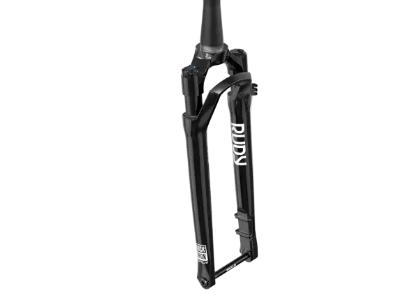 Rock Shox Rudy Ultimate Race Day 2 28" gefederte Gravel-Gabel in Gloss Black.