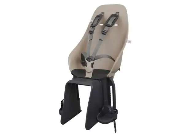 Urban Iki Rückenlehne mit Adapter für Gepäckträger in Beige/Kurumi Braun.