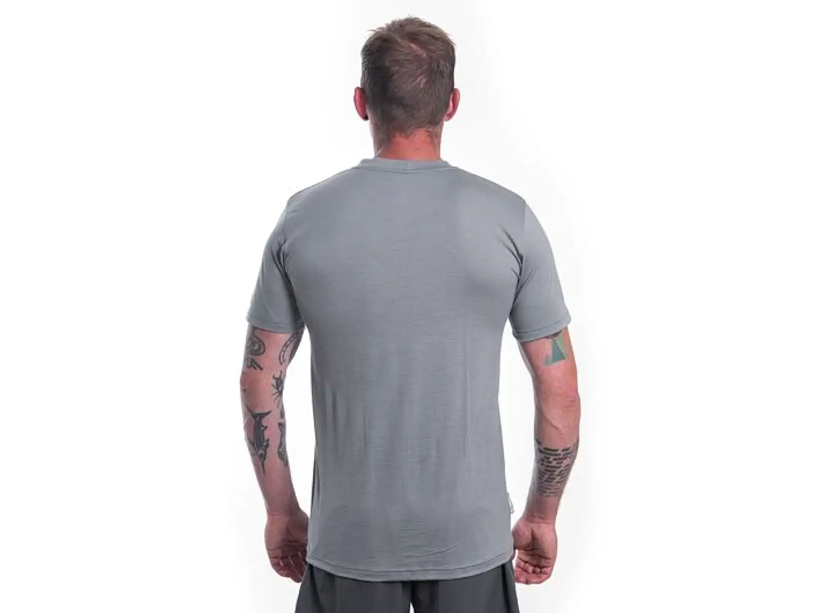 Sensor Merino Active Van Life Herren T-Shirt Kurzarm grau