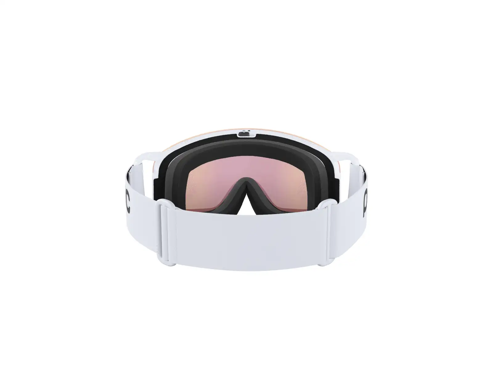 POC Nexal Mid Skibrille Hydrogen White/Partly Sunny Orange