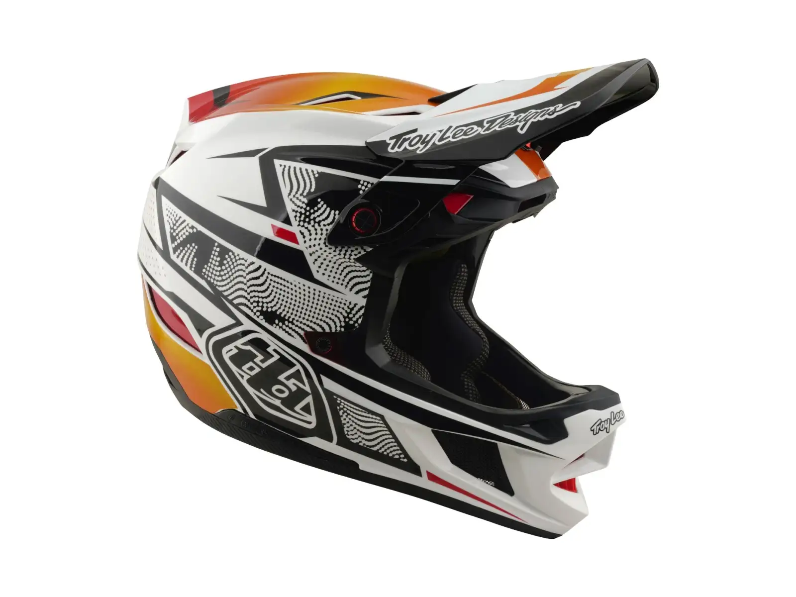 Troy Lee Designs D4 Composite MIPS Helm Lined up White