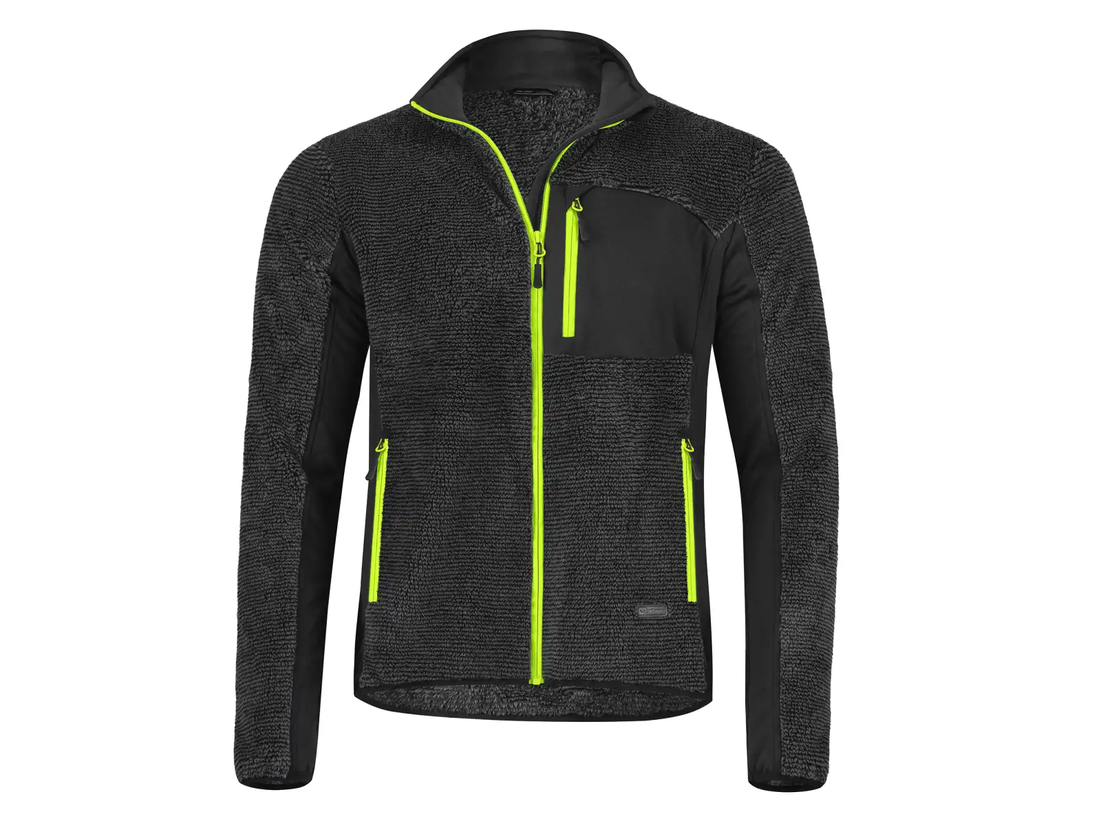 Etape Warmer Herrenhoodie Anthrazit/Gelbfluoreszierend