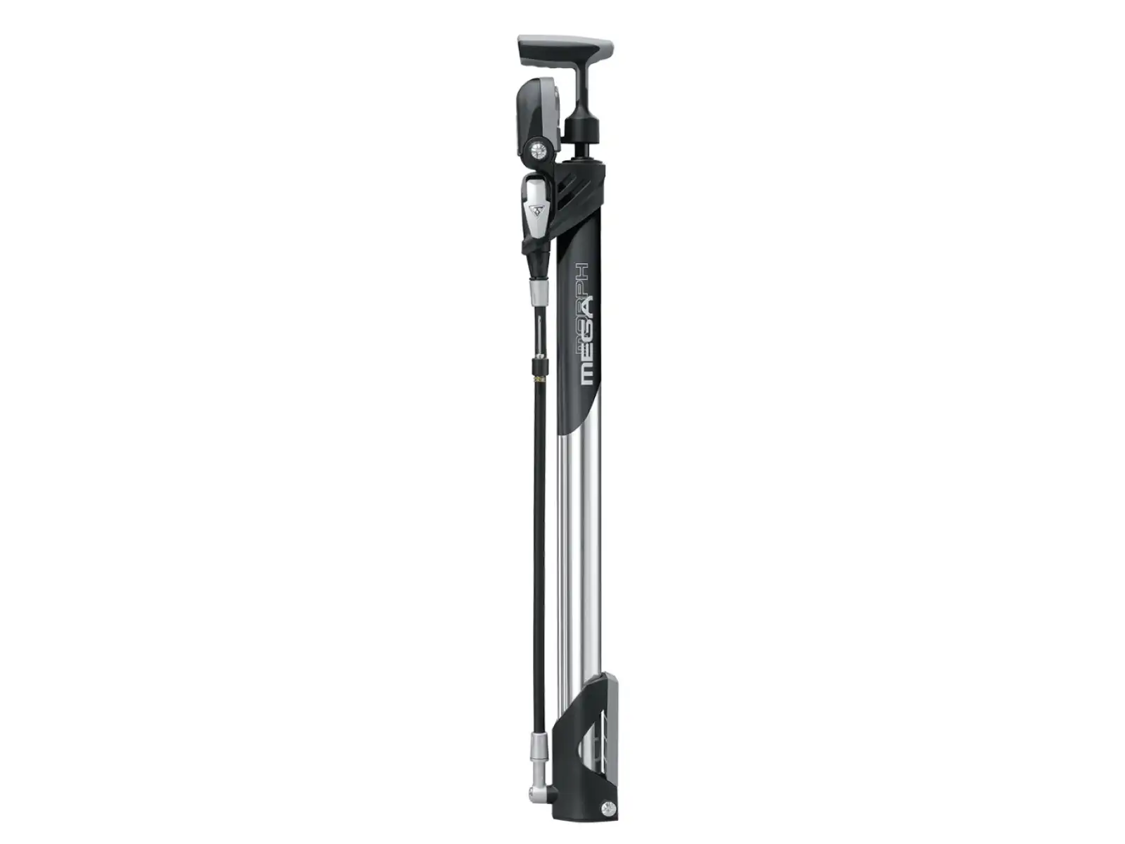 Topeak Mega Morph Werkstatt-Pumpe Schwarz/Silber