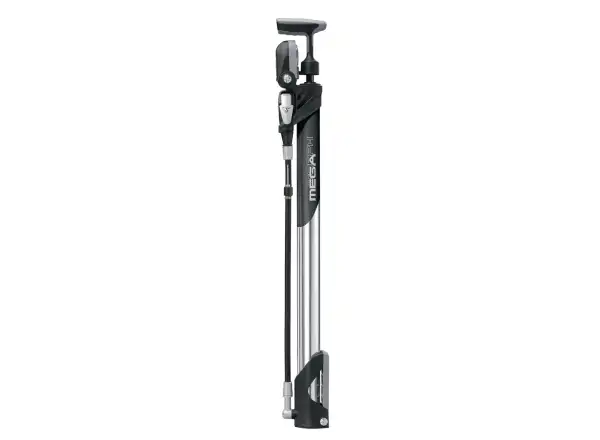 Topeak Mega Morph Werkstatt-Pumpe Schwarz/Silber