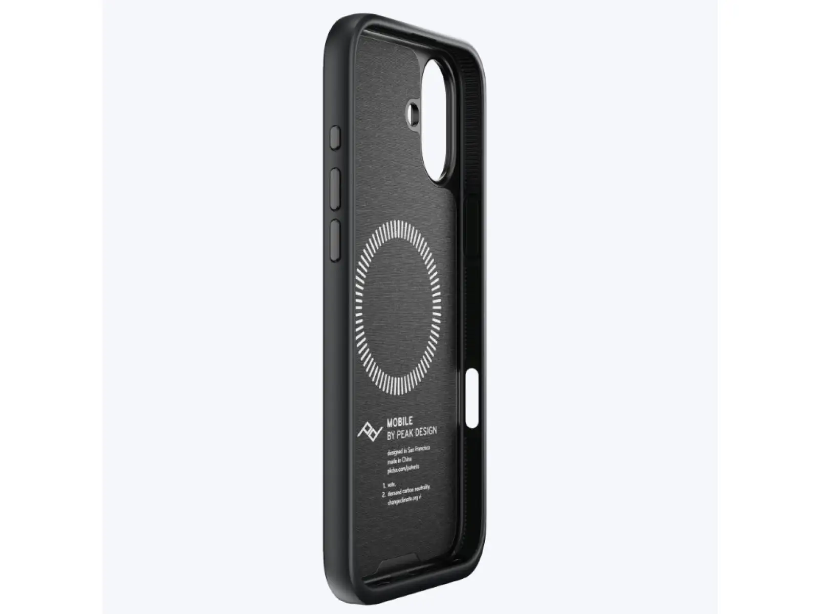 Peak Design Mobile Everyday Fabric Case iPhone 16 Plus Handyhülle Charcoal