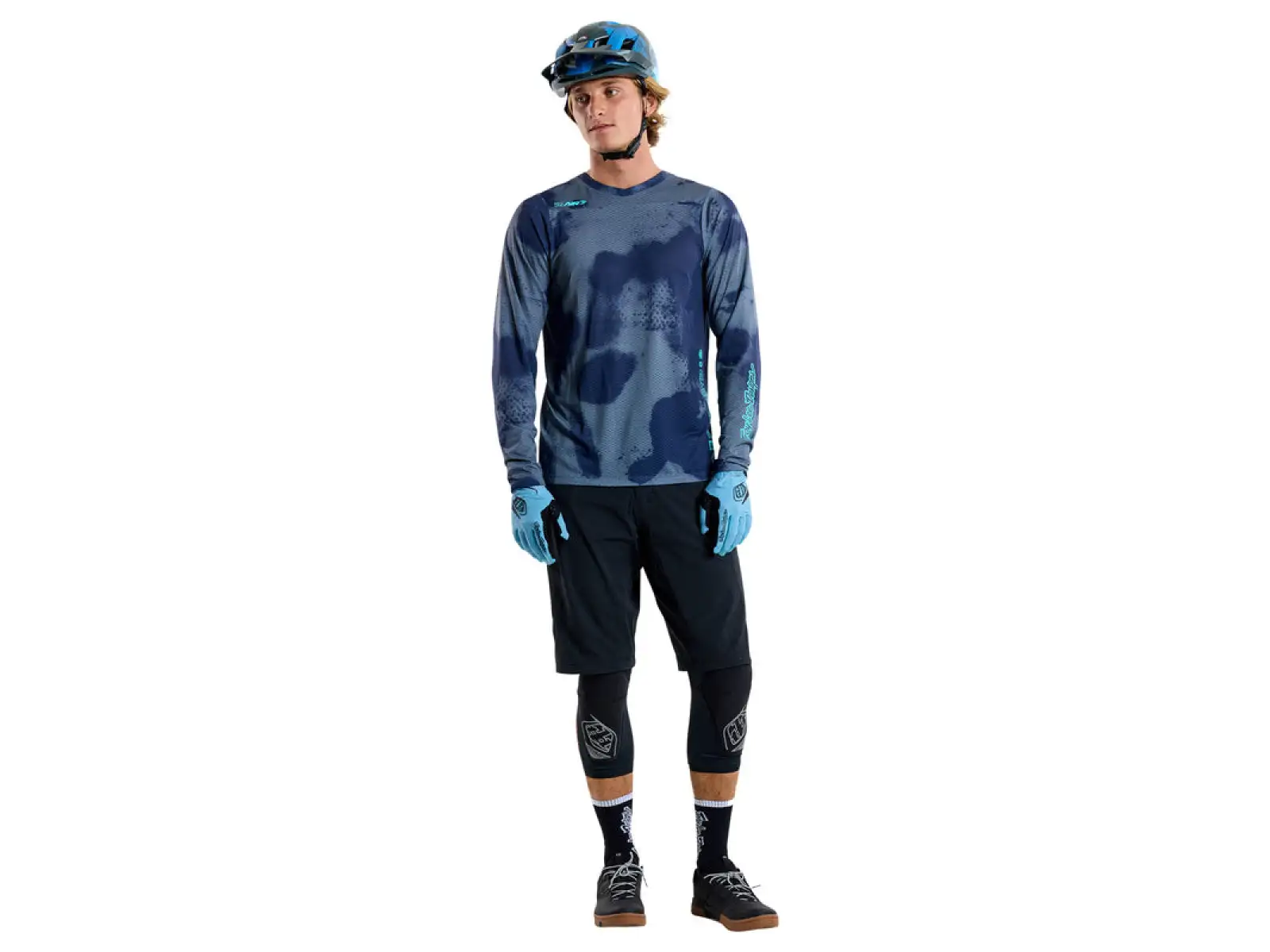 Troy Lee Designs Skyline Air Herren Trikot Langarm Flared Steel
