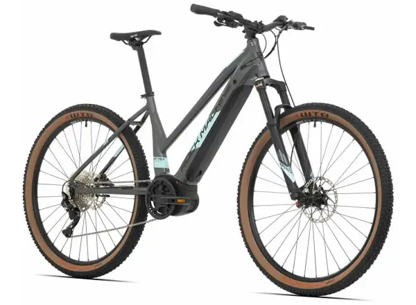 Rock Machine Torrent INT e70-29 Bosch Damen Mountain E-Bike in dunklem Silber/Schwarz/Lichtminze