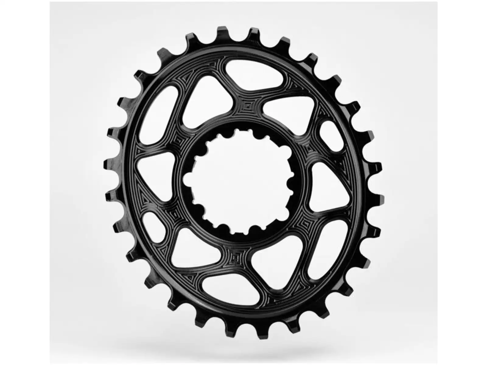Absolute Black OVAL30 Sram GXP Kettenblatt, Offset 6mm, 30Z. oval