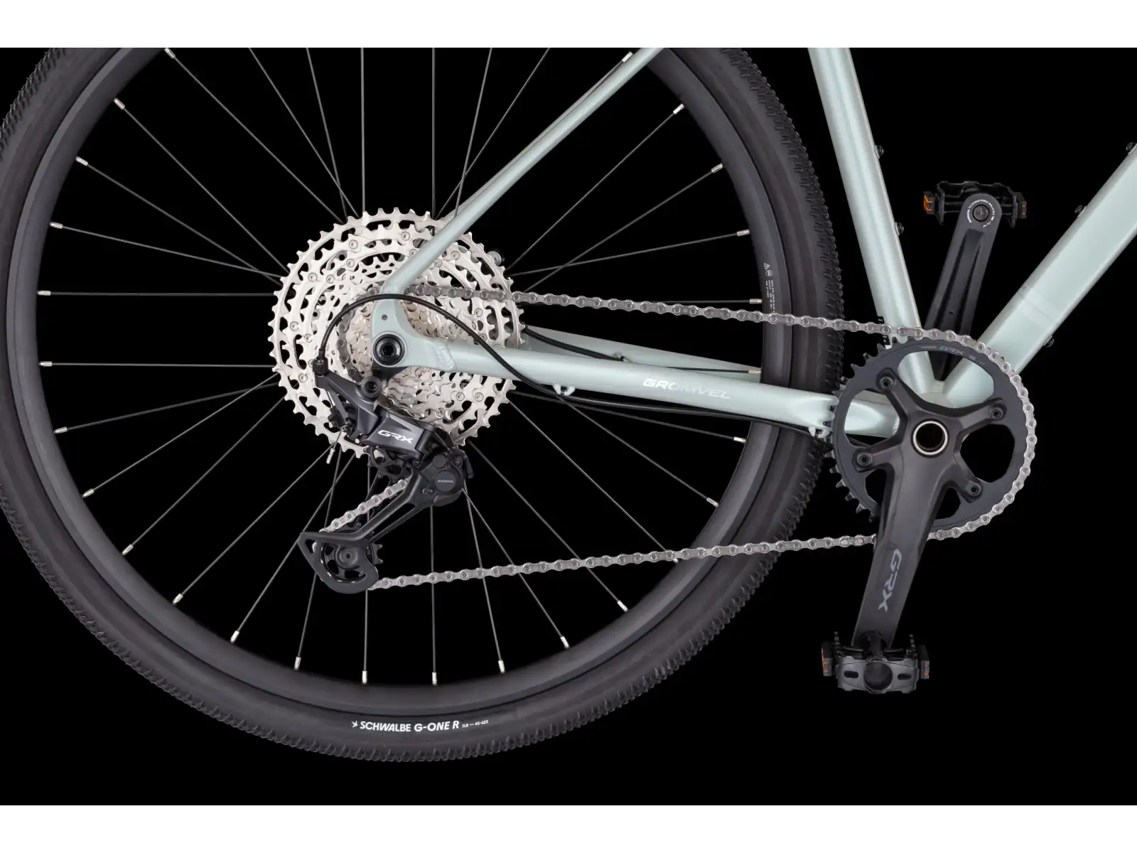 4Ever Gromvel Elite Gravelbike Ghost pearl