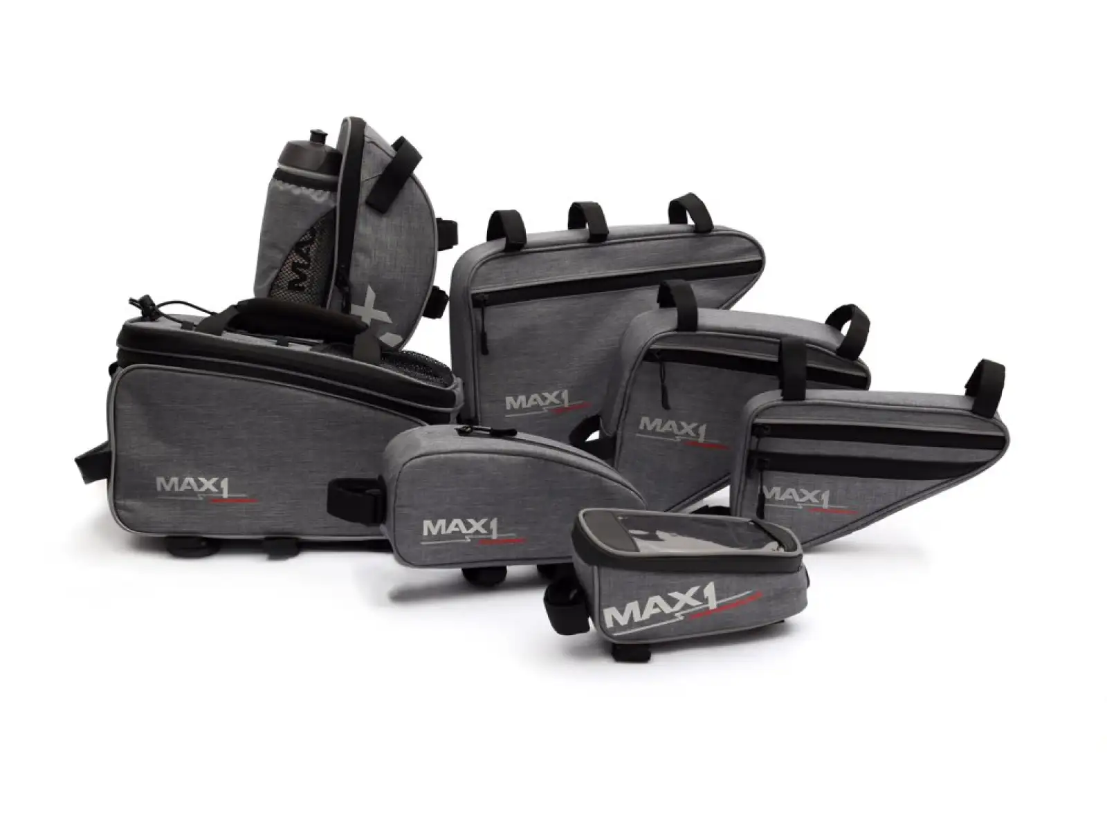 MAX1 Top Tube 1,6 l Rahmentasche in Schwarz.