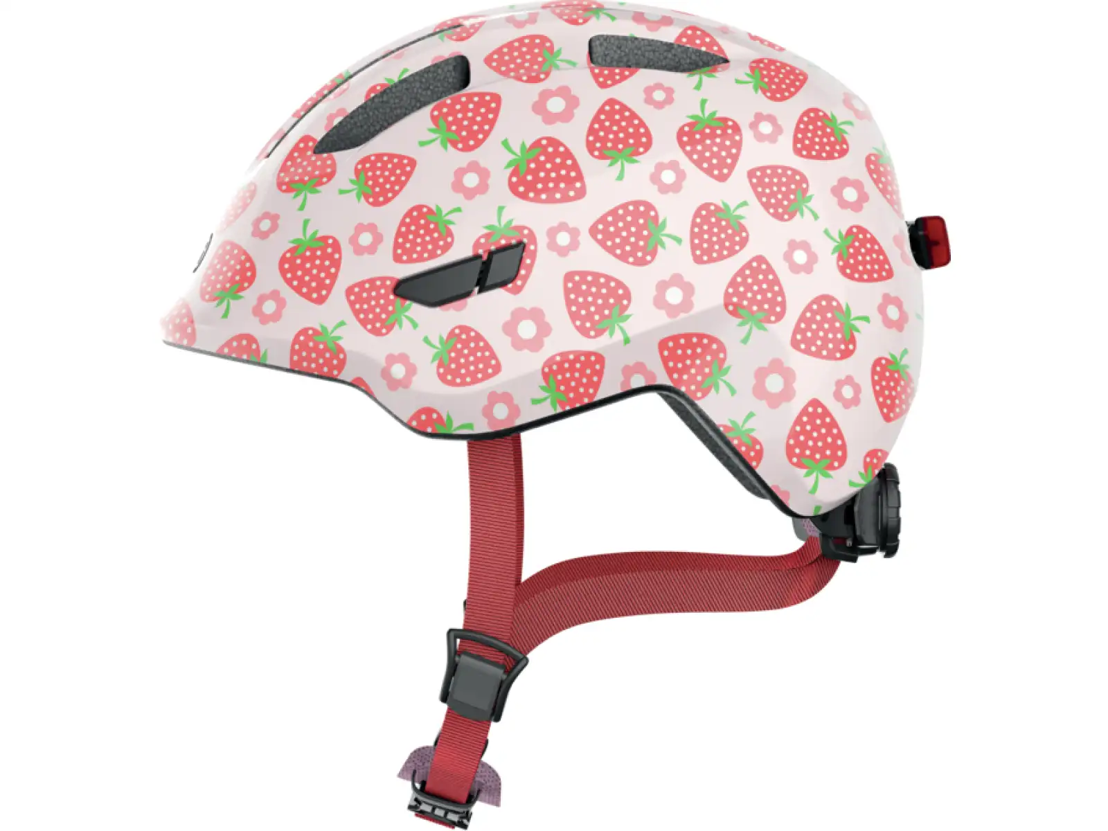 Abus Smiley 3.0 LED Kinderhelm Strawberry