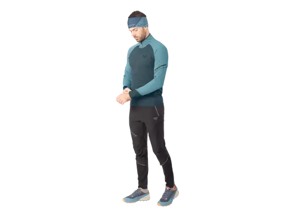 Dynafit Aalpine Zip Herren Laufshirt Langarm Smoke blue/0720
