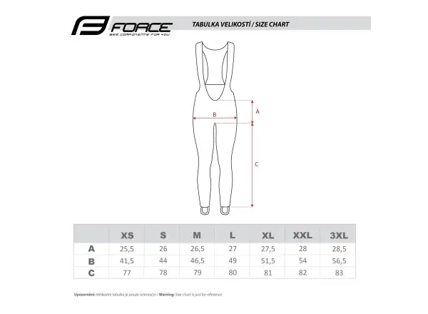 Force Bright Hose mit Latz und Polsterung Schwarz