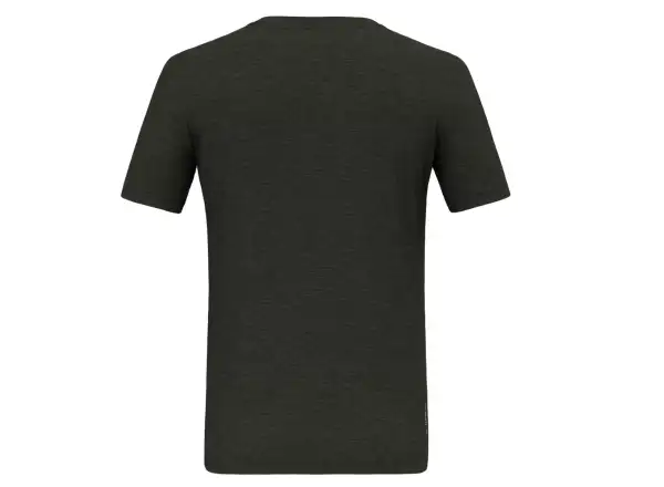 Salewa Eagle Minilogo Alpine Merino Herren T-Shirt Kurzarm Olive Green