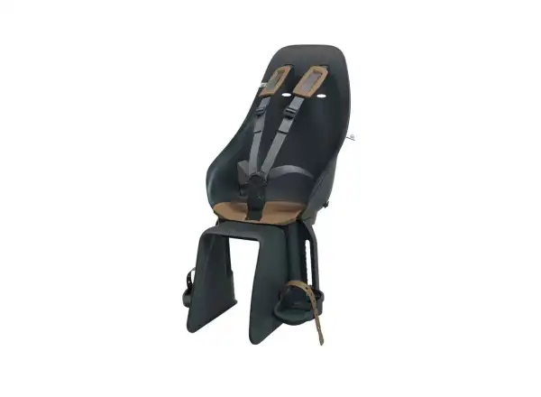 Urban Iki Kindersitz mit Adapter für Gepäckträger Bincho Black/Kurumi Brown.
