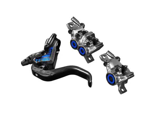 Magura MT Trail SL 1-Finger HC Carbon Set mit Vierkolbenbremse vorne und Zweikolbenbremse hinten