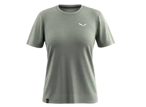 Salewa Eagle Minilogo Alpine Merino Damen T-Shirt Kurzarm Shadow