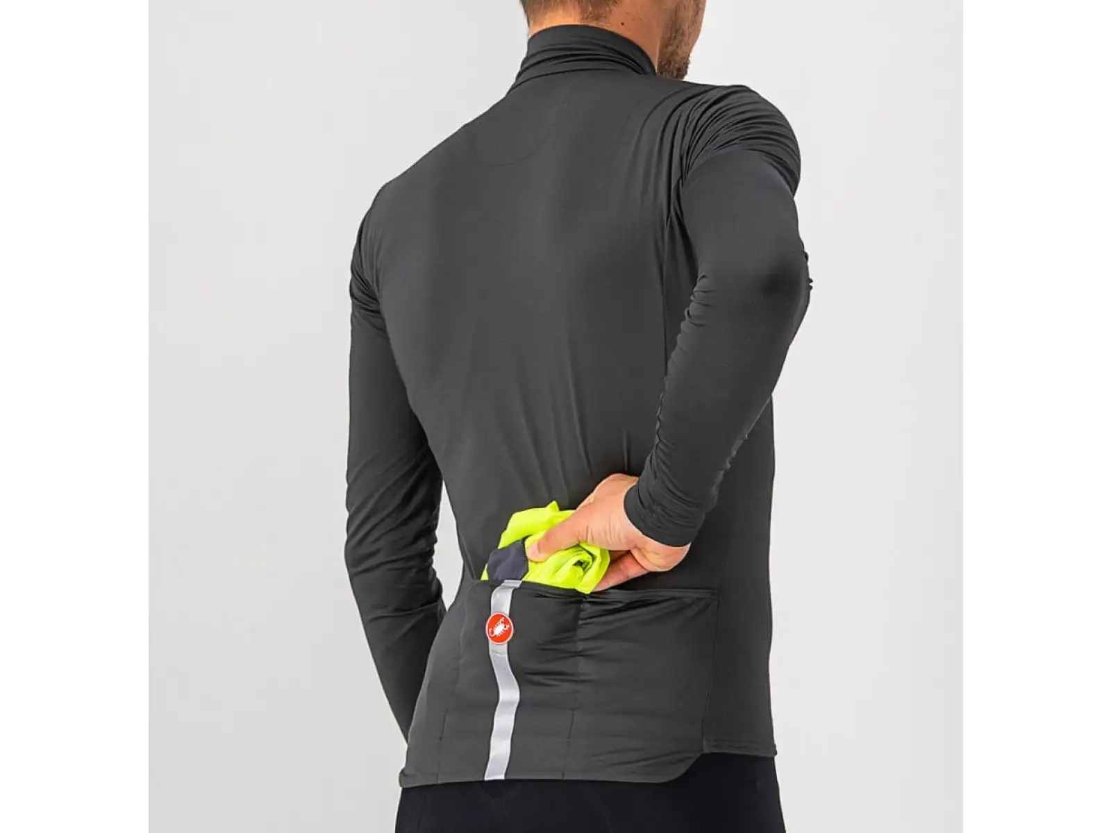 Castelli Squadra Stretch Herrenjacke light black/dunkelgrau