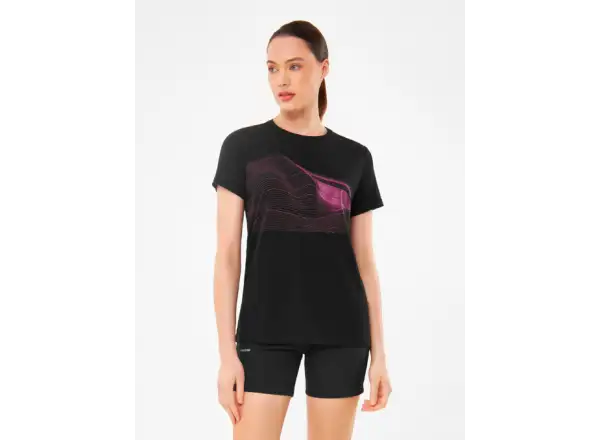 Viking Morain Damen T-Shirt Kurzarm Schwarz