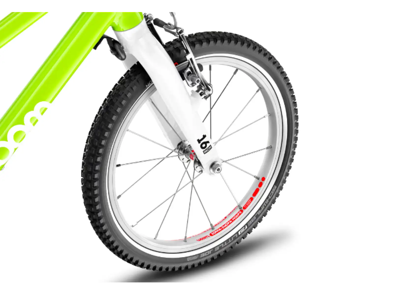 Woom 3 Echse Limette 16 Kinderfahrrad