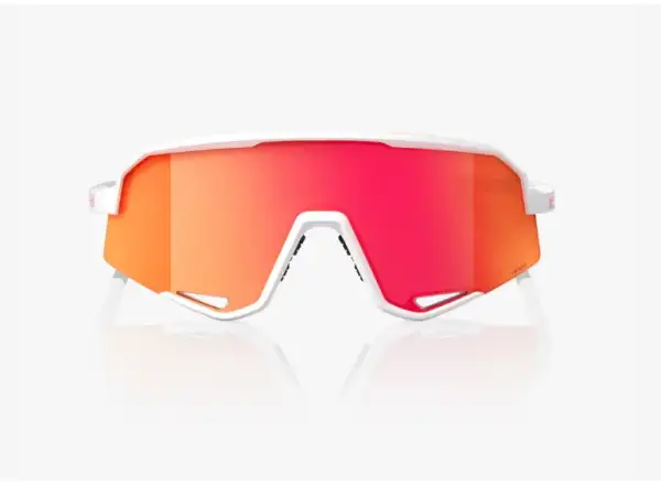 100% Slendale Brille Matt Weiß/HiPER Rot Multilayer Spiegel