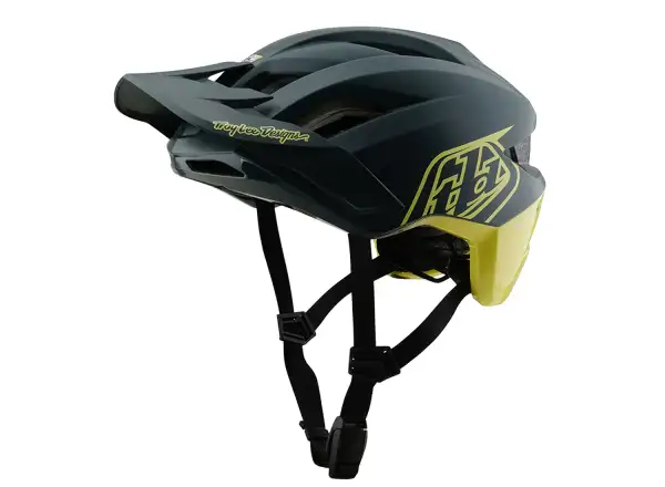 Troy Lee Designs Flowline SE Helm Badge Gray/GLO Yellow