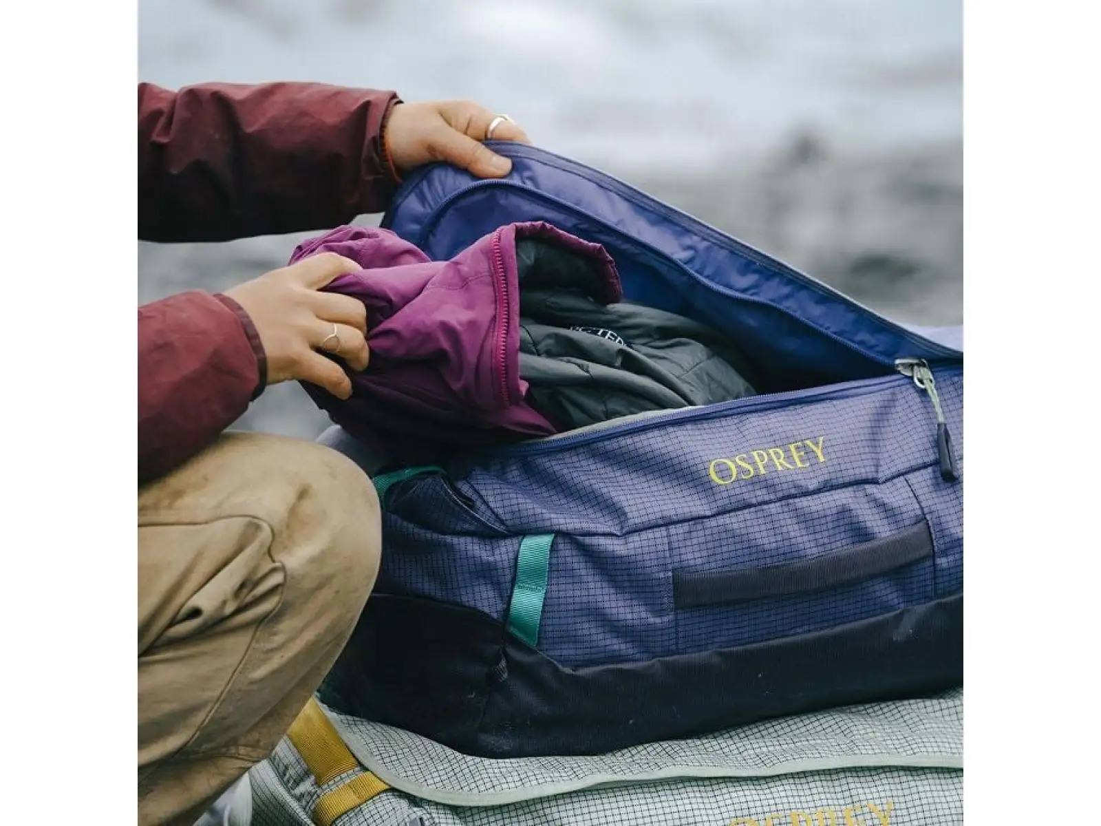 Osprey Transporter Duffel 40 Reisetasche Pine Leaf