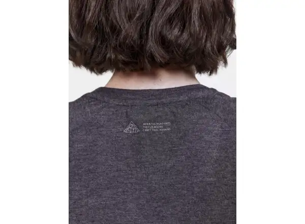 Craft ADV Trail Wool Damen T-Shirt, Kurzarm, Schwarz.