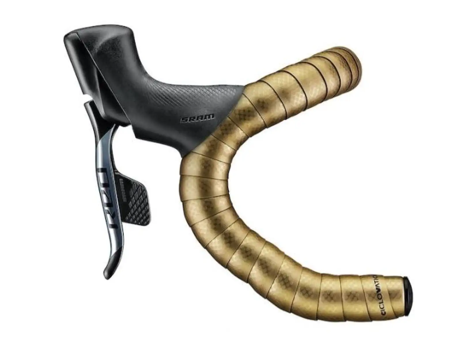 CICLOVATION Lenkerband Poly Touch Vapor Metallic Royal Gold
