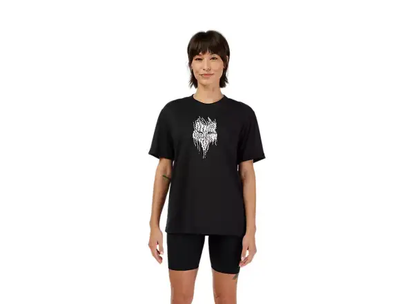 Fox Bark Tech Damen T-Shirt Kurzarm Black